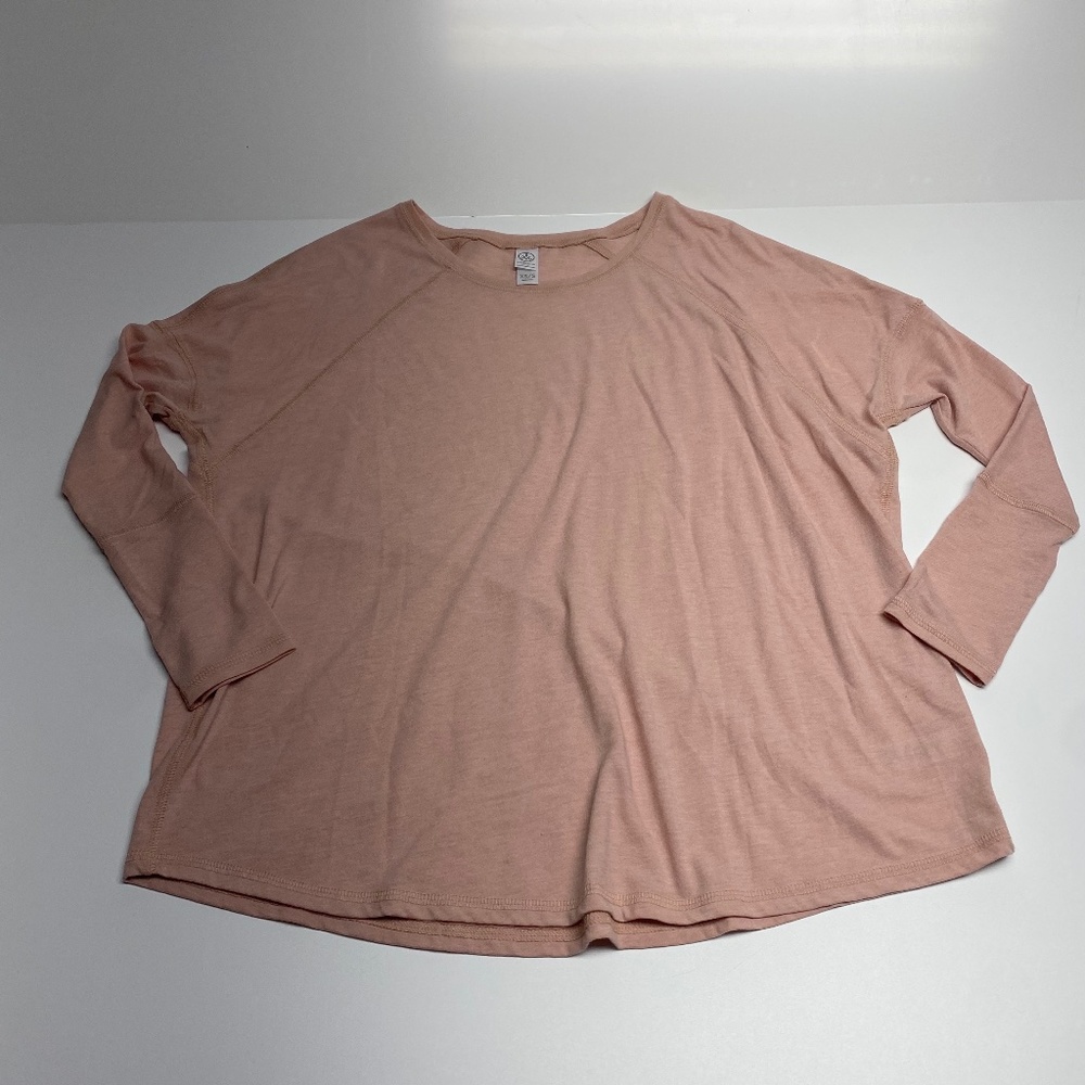 Alternative Apparel Soft Peachy/Cream Long Sleeve Top - Women's XS/S